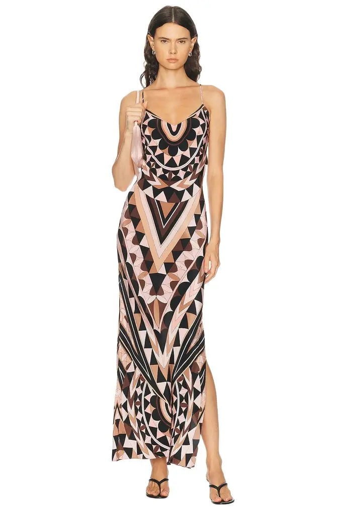 Crepe De Chine Long Dress Crepe De Chine Long Dress