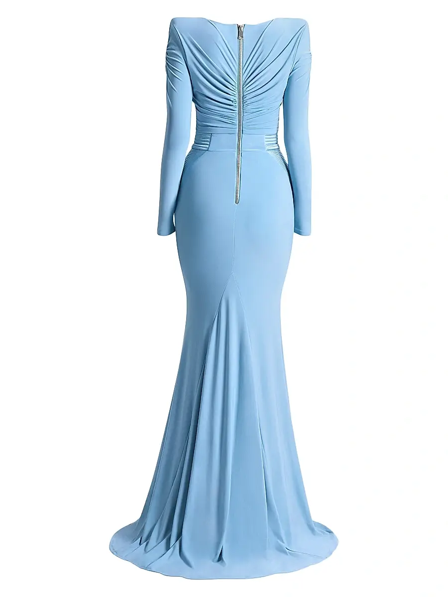 Zhivago Women's The Bloom Gathered Jersey Gown | Thumbnail 2