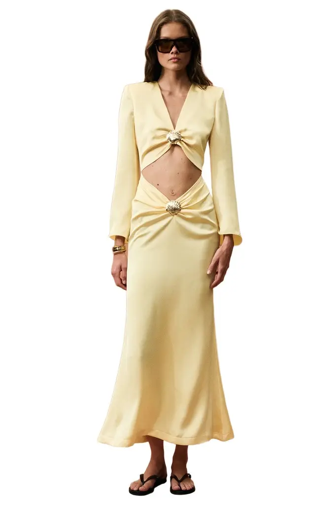 Rowen Rose for FWRD Cut Out Maxi Dress | Image 1 Rowen Rose for FWRD Cut Out Maxi Dress | Image 1