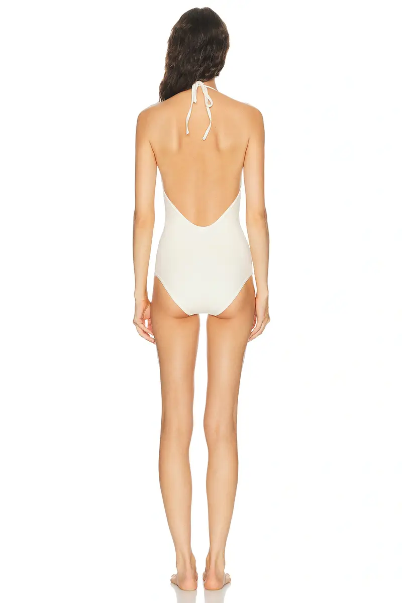 TOTEME Halter Tie One Piece Swimsuit | Thumbnail 3 TOTEME Halter Tie One Piece Swimsuit | Thumbnail 3