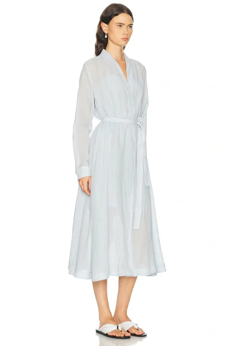 TOTEME Belted Cotton Voile Dress | Thumbnail 2 TOTEME Belted Cotton Voile Dress | Thumbnail 2