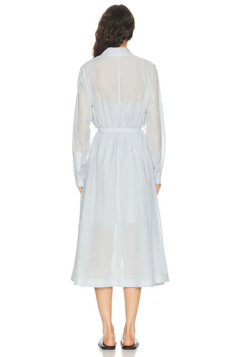 TOTEME Belted Cotton Voile Dress | Thumbnail 3 TOTEME Belted Cotton Voile Dress | Thumbnail 3