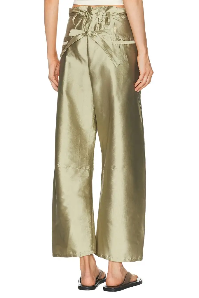 CHAN LUU Techno Taffeta Barrel Pant