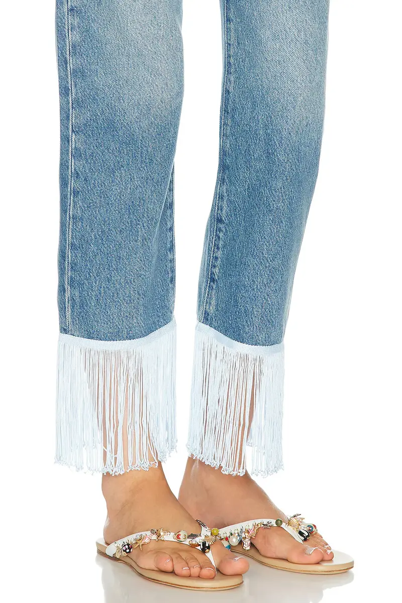 Mother The Relish Fringe Ankle Jeans | Thumbnail 6 Mother The Relish Fringe Ankle Jeans | Thumbnail 6
