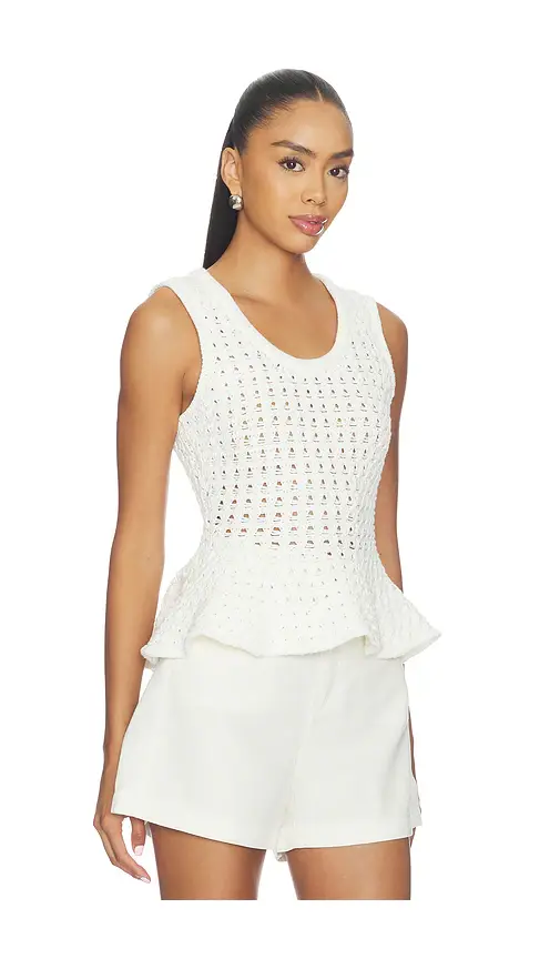 Pistola Anna Peplum Sweater Tank | Thumbnail 2