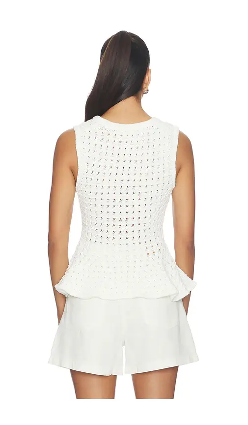 Pistola Anna Peplum Sweater Tank | Thumbnail 3