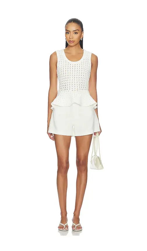 Pistola Anna Peplum Sweater Tank | Thumbnail 4