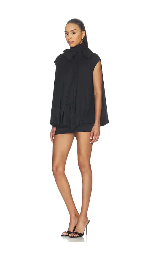 PRABAL GURUNG Tie-neck Cocoon Mini Dress | Thumbnail 2