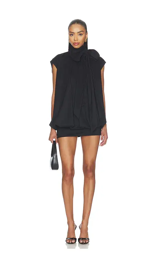Prabal Gurung Tie-neck Cocoon Mini Dress | Image 1 Prabal Gurung Tie-neck Cocoon Mini Dress | Image 1