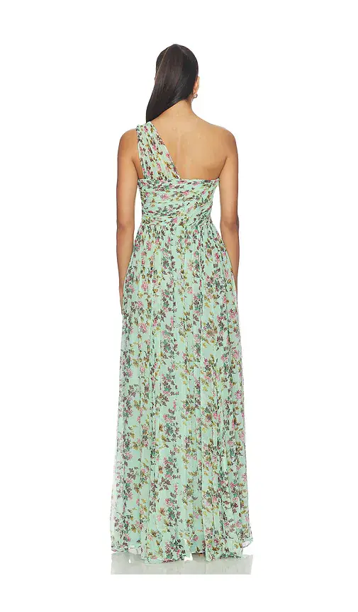 Ulla Johnson Aureline Silk One Shoulder Gown | Thumbnail 3 Ulla Johnson Aureline Silk One Shoulder Gown | Thumbnail 3