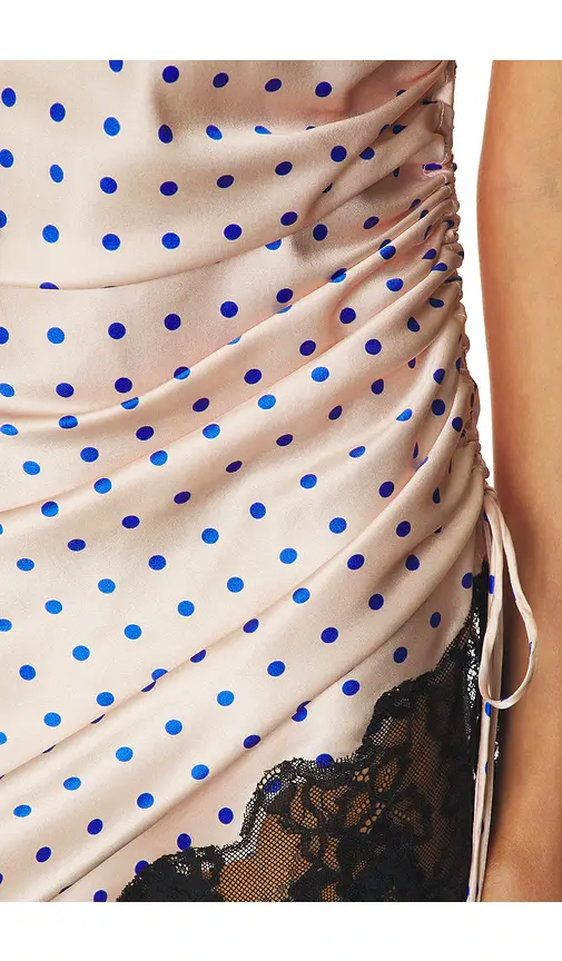 Fleur du Mal Juliet Lace Silk Dotted Dress | Thumbnail 4 Fleur du Mal Juliet Lace Silk Dotted Dress | Thumbnail 4