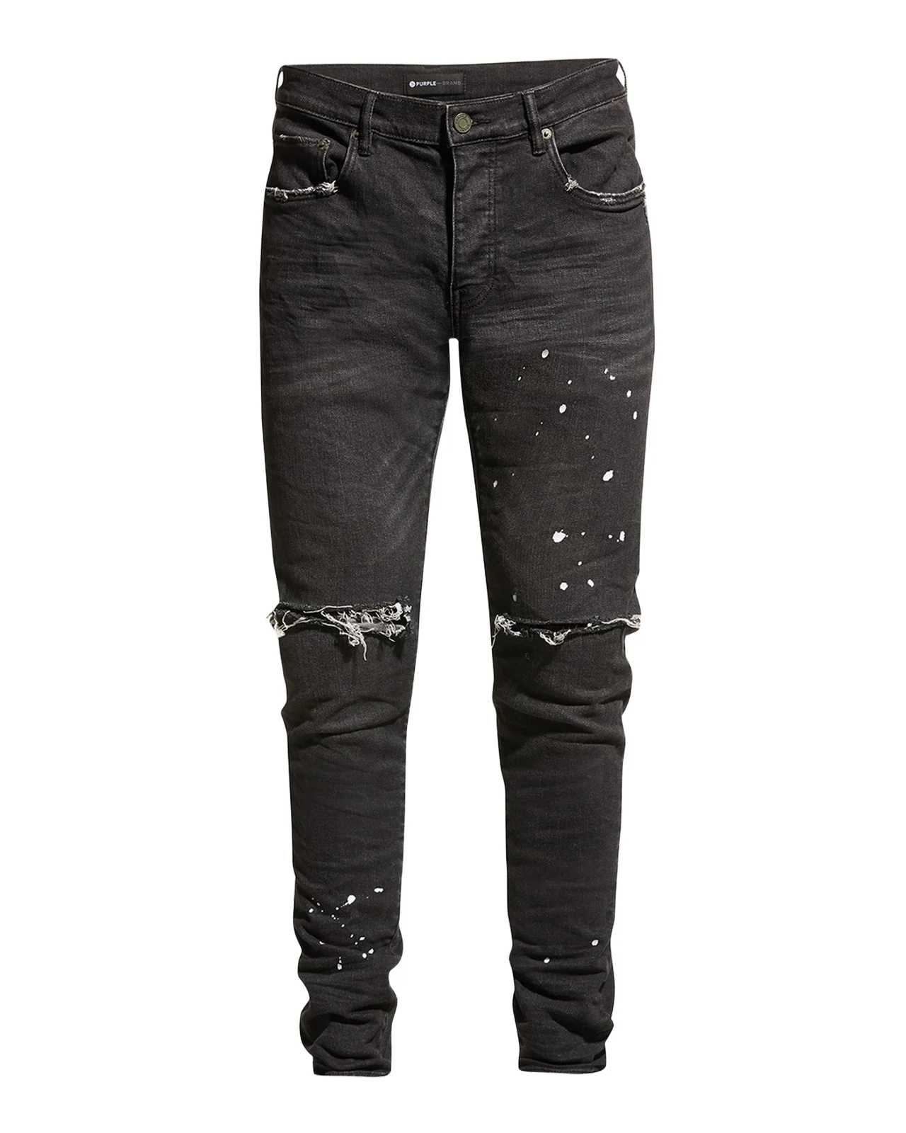 Men's Slim-Fit Distressed Low-Rise Skinny Jeans