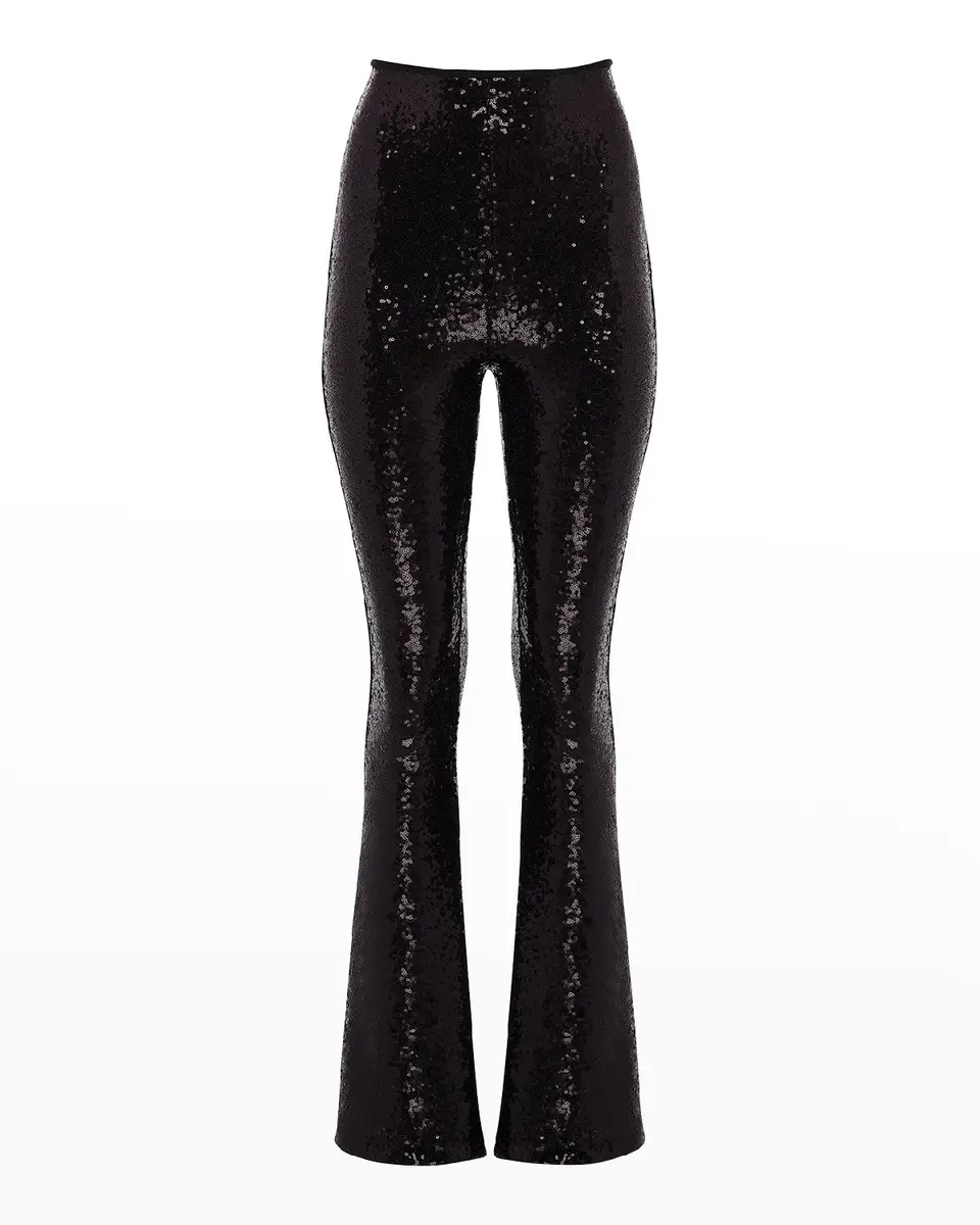 Commando Sequin Flare High-Rise Leggings | Thumbnail 2 Commando Sequin Flare High-Rise Leggings | Thumbnail 2