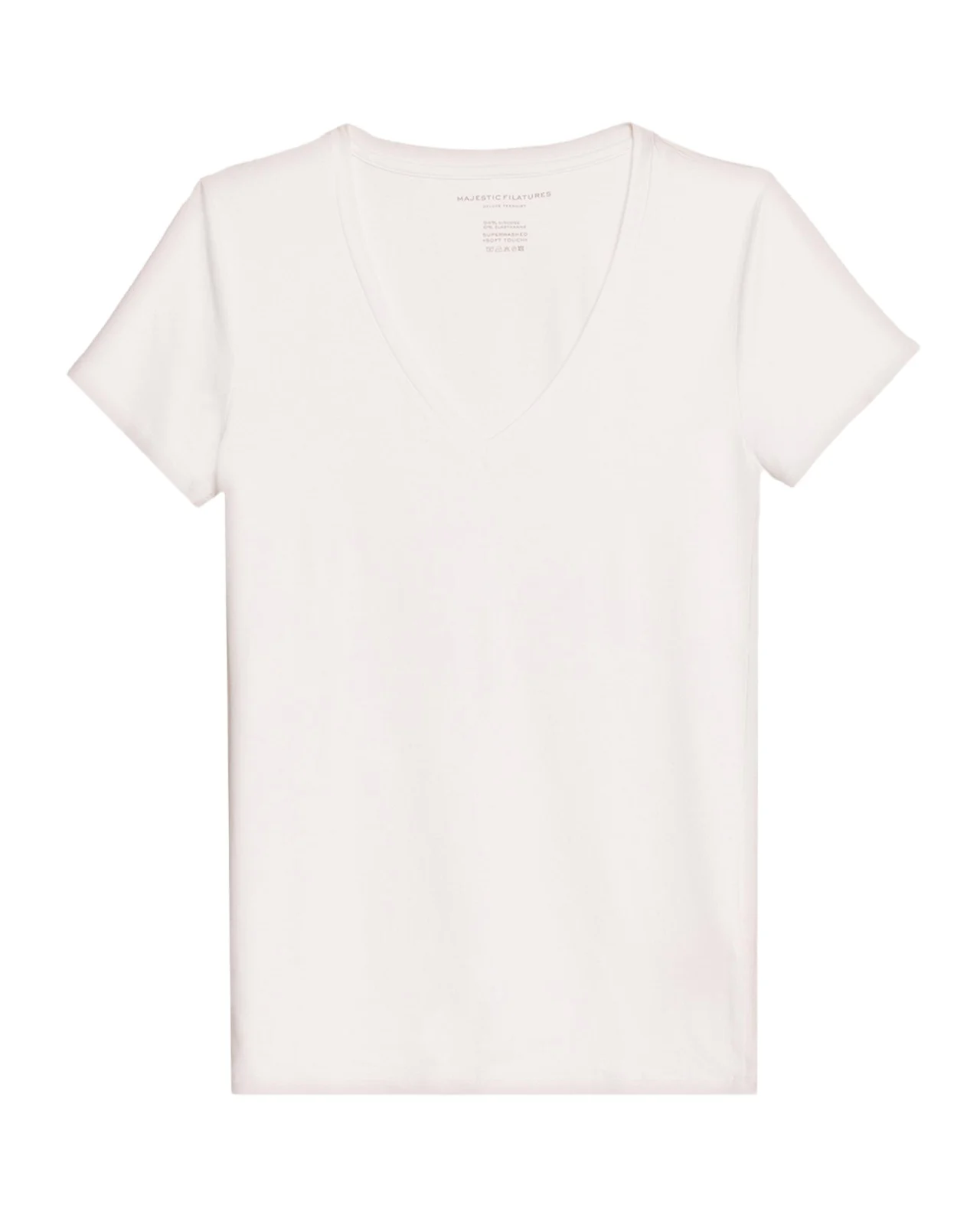 Soft Touch Short-Sleeve V-Neck Top