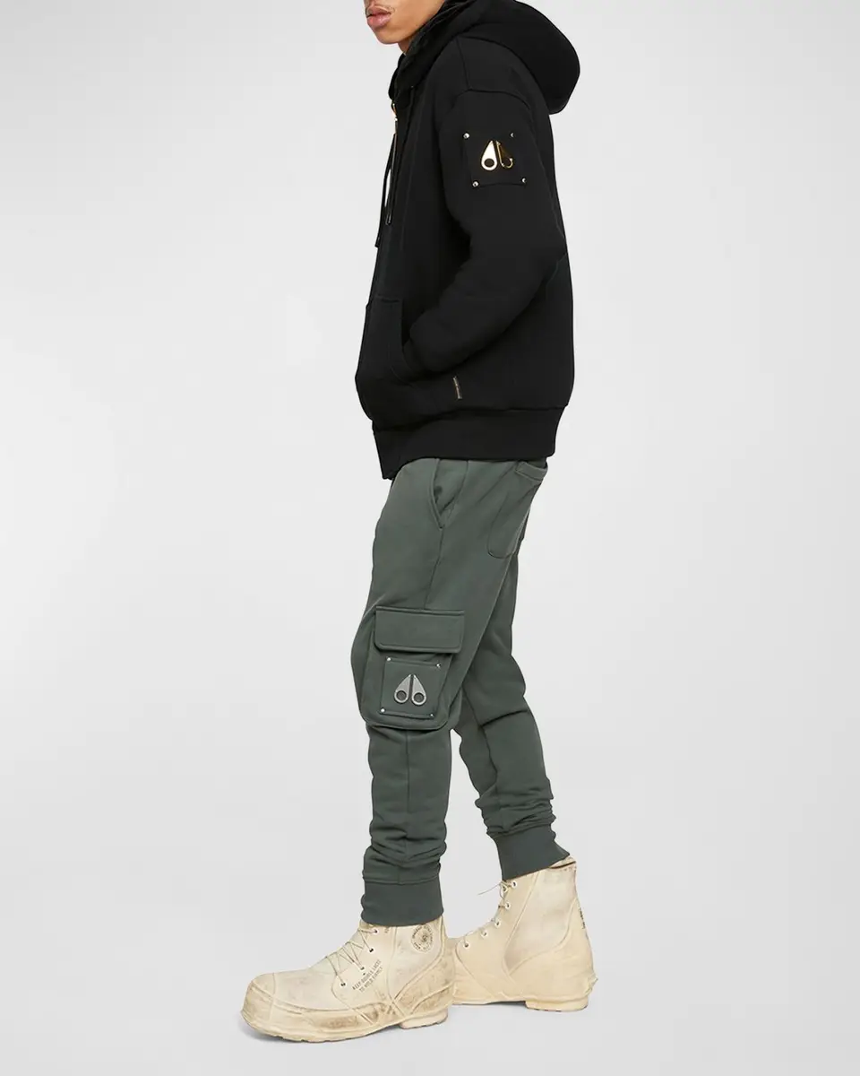 Moose Knuckles Men's Linden Bunny Icon Zip Hoodie | Thumbnail 2 Moose Knuckles Men's Linden Bunny Icon Zip Hoodie | Thumbnail 2