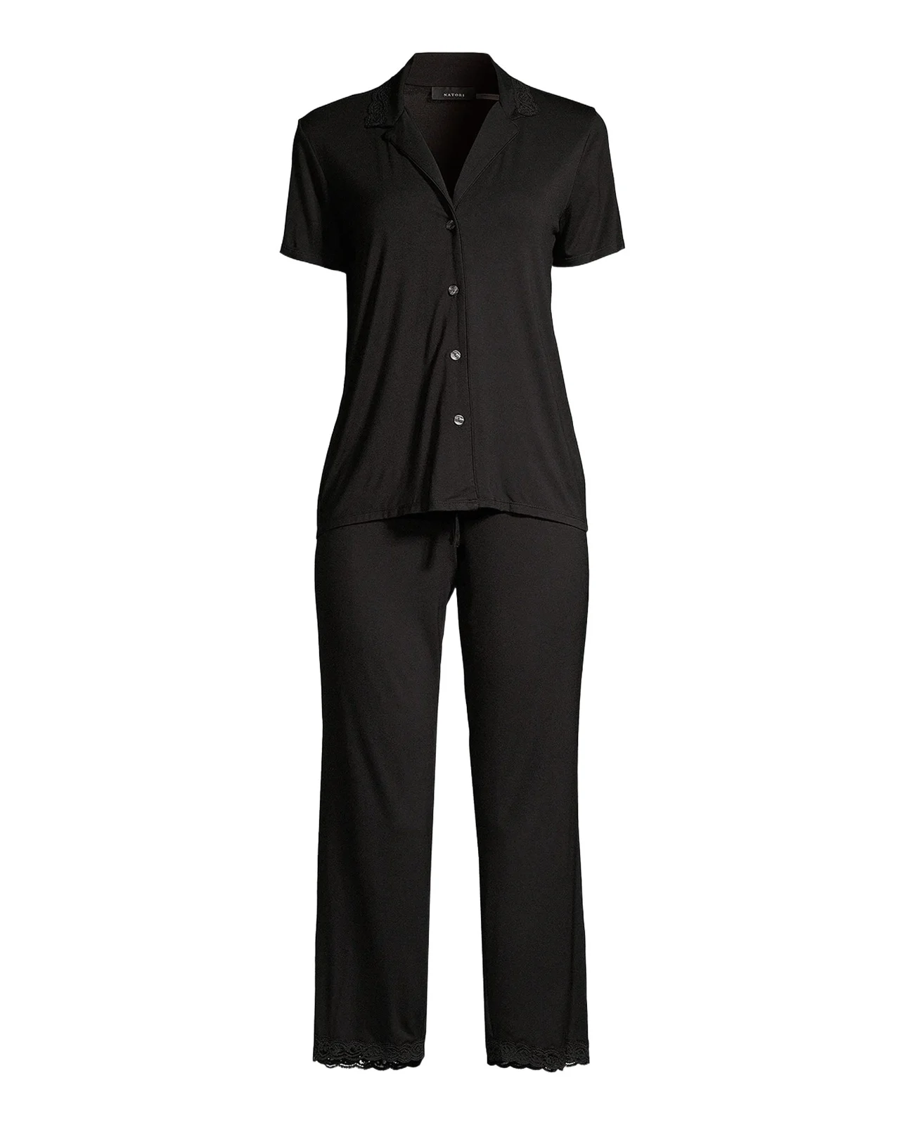 Feathers Essentials Lace-Trim Jersey Pajama Set Feathers Essentials Lace-Trim Jersey Pajama Set