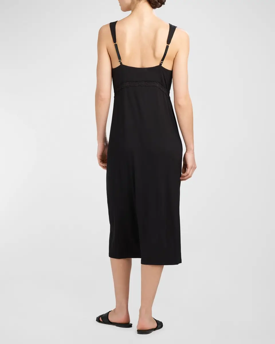 Natori Feathers Essentials Lace-Trim Jersey Nightgown | Thumbnail 2 Natori Feathers Essentials Lace-Trim Jersey Nightgown | Thumbnail 2