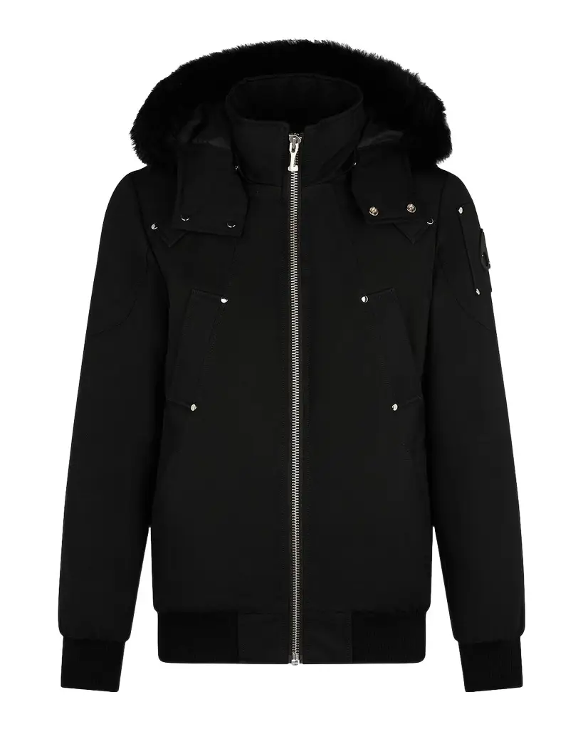 Moose Knuckles Men's Shearling Ballistic Bomber Jacket | Image 1 Moose Knuckles Men's Shearling Ballistic Bomber Jacket | Image 1