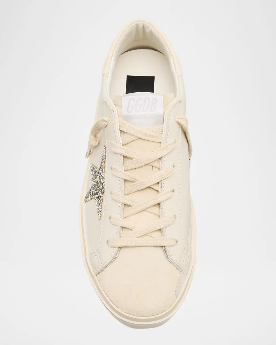 Golden Goose Hi Star Leather Glitter Low-Top Sneakers | Thumbnail 6 Golden Goose Hi Star Leather Glitter Low-Top Sneakers | Thumbnail 6