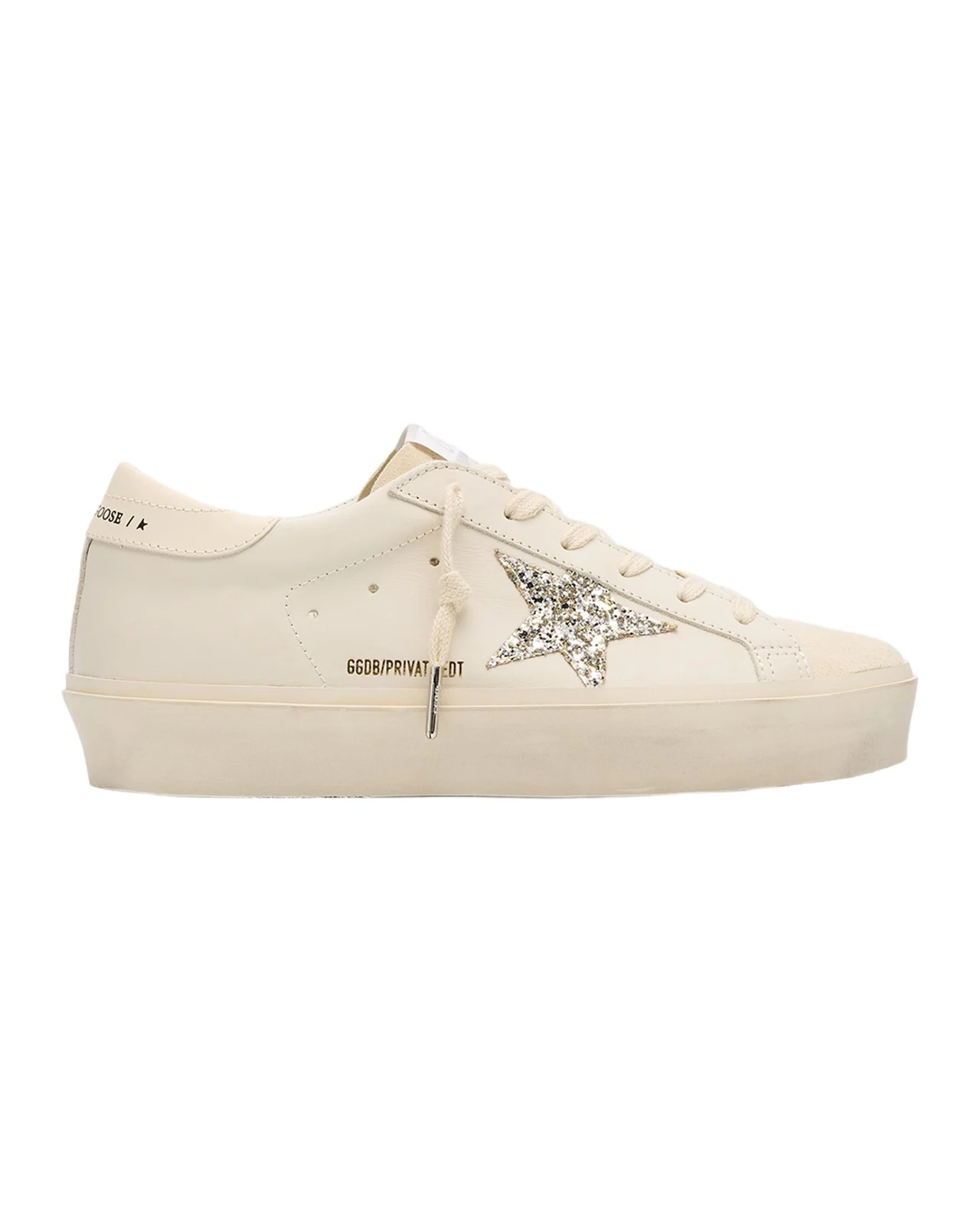 Hi Star Leather Glitter Low-Top Sneakers