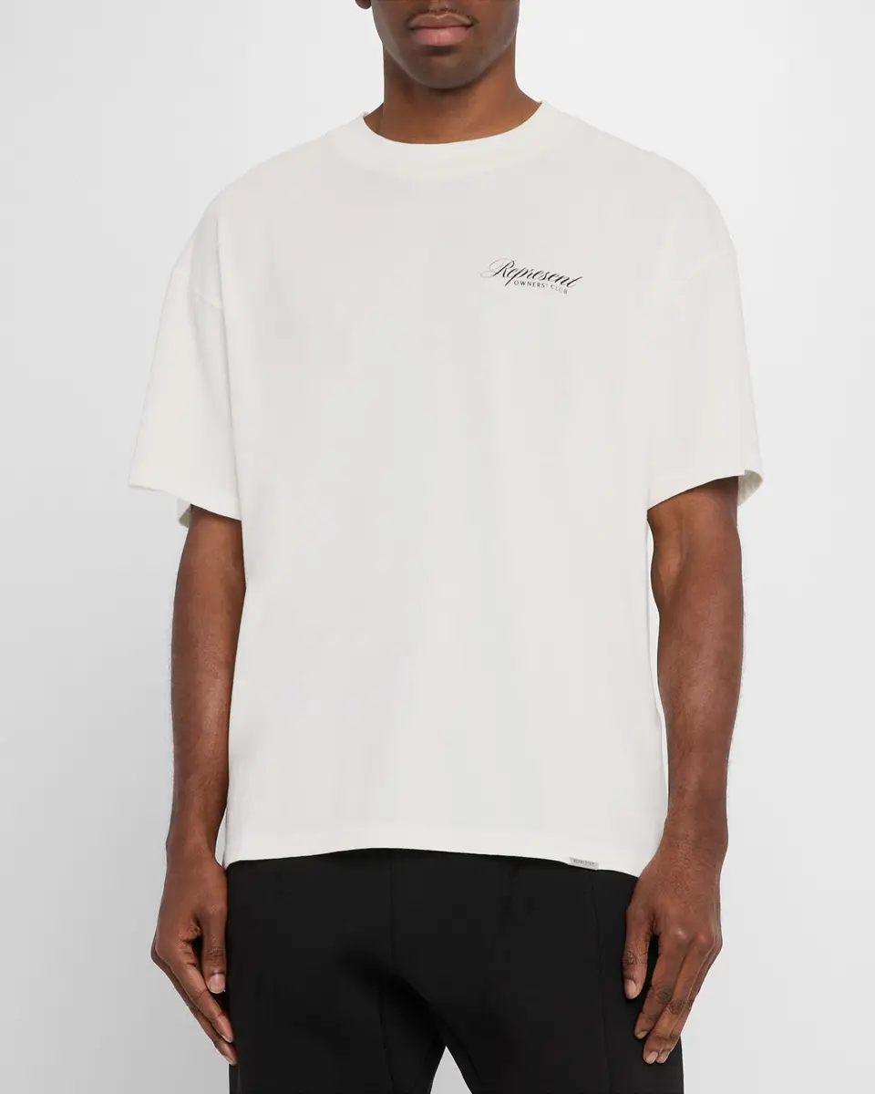 Represent Men's Owners Club Script T-Shirt | Thumbnail 4