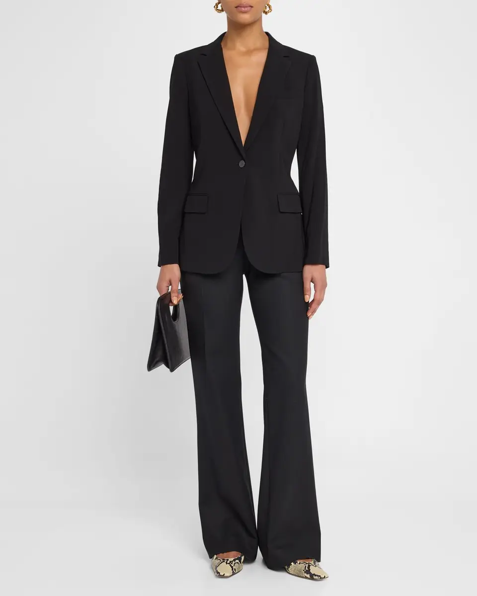 Theory Admiral Crepe One-Button Staple Blazer | Thumbnail 2 Theory Admiral Crepe One-Button Staple Blazer | Thumbnail 2