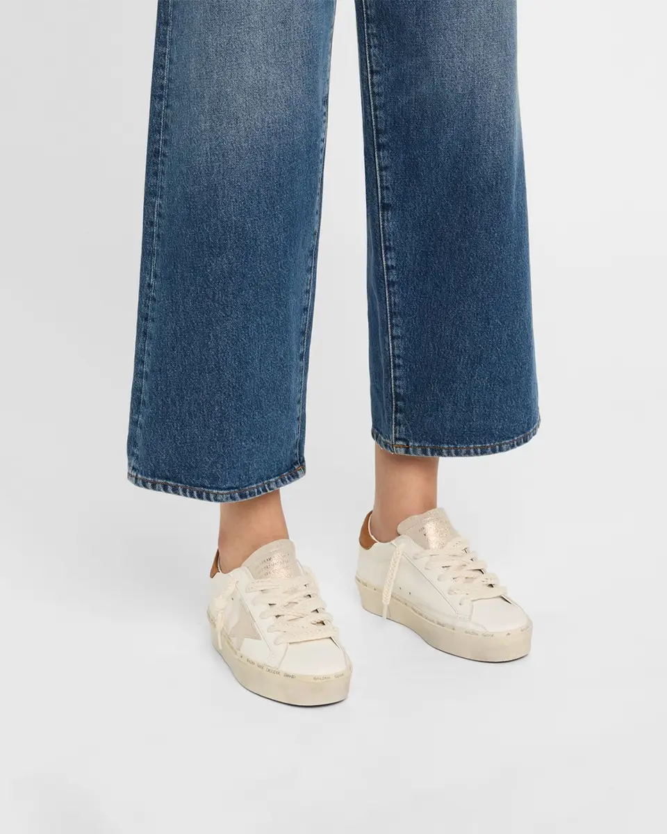 Golden Goose Hi-Star Leather Low-Top Sneakers | Thumbnail 2 Golden Goose Hi-Star Leather Low-Top Sneakers | Thumbnail 2