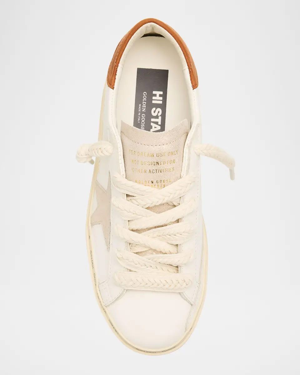 Golden Goose Hi-Star Leather Low-Top Sneakers | Thumbnail 6 Golden Goose Hi-Star Leather Low-Top Sneakers | Thumbnail 6