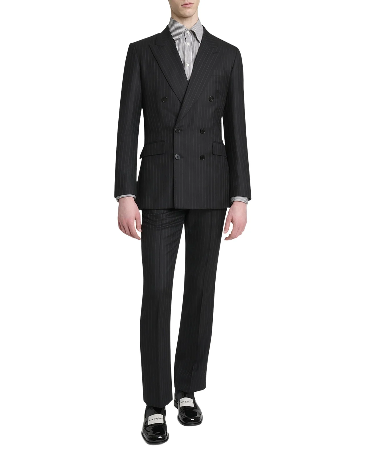 Men's Double-Breasted Pinstripe Sport Coat Men's Double-Breasted Pinstripe Sport Coat