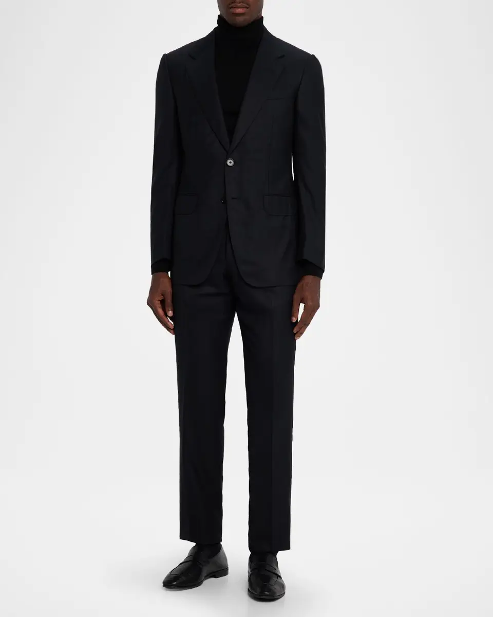 Zegna Men's Centoventimila Wool Tonal Stripe Suit | Thumbnail 2 Zegna Men's Centoventimila Wool Tonal Stripe Suit | Thumbnail 2