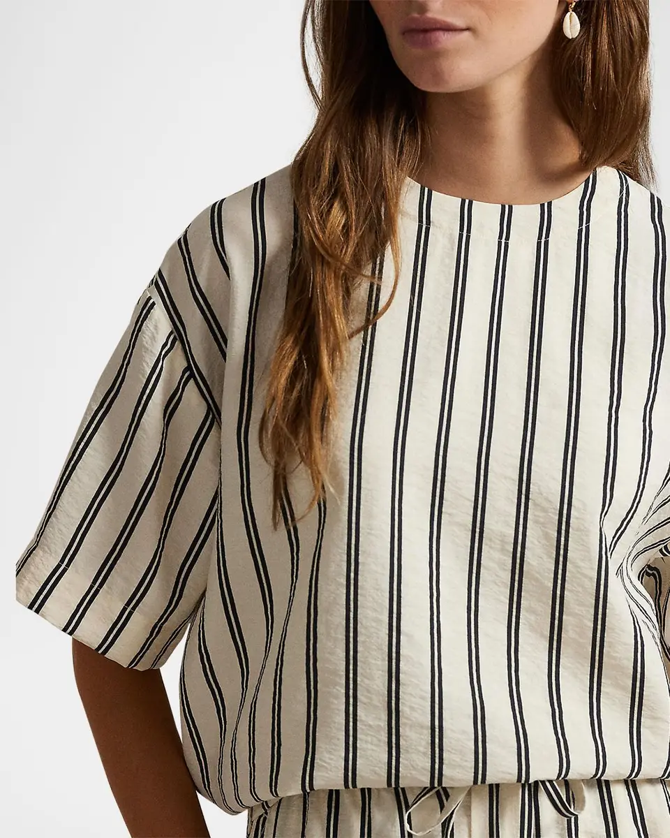 Polo Ralph Lauren Striped Silk-Blend Short-Sleeve Shirt | Thumbnail 5 Polo Ralph Lauren Striped Silk-Blend Short-Sleeve Shirt | Thumbnail 5