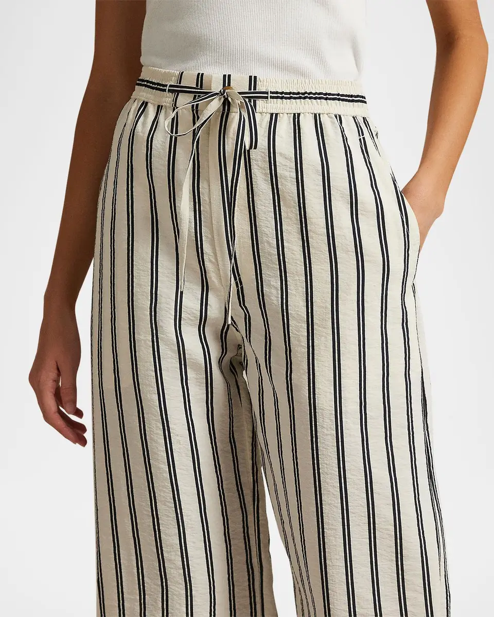 Polo Ralph Lauren Striped Silk-Blend Wide-Leg Pant | Thumbnail 5 Polo Ralph Lauren Striped Silk-Blend Wide-Leg Pant | Thumbnail 5