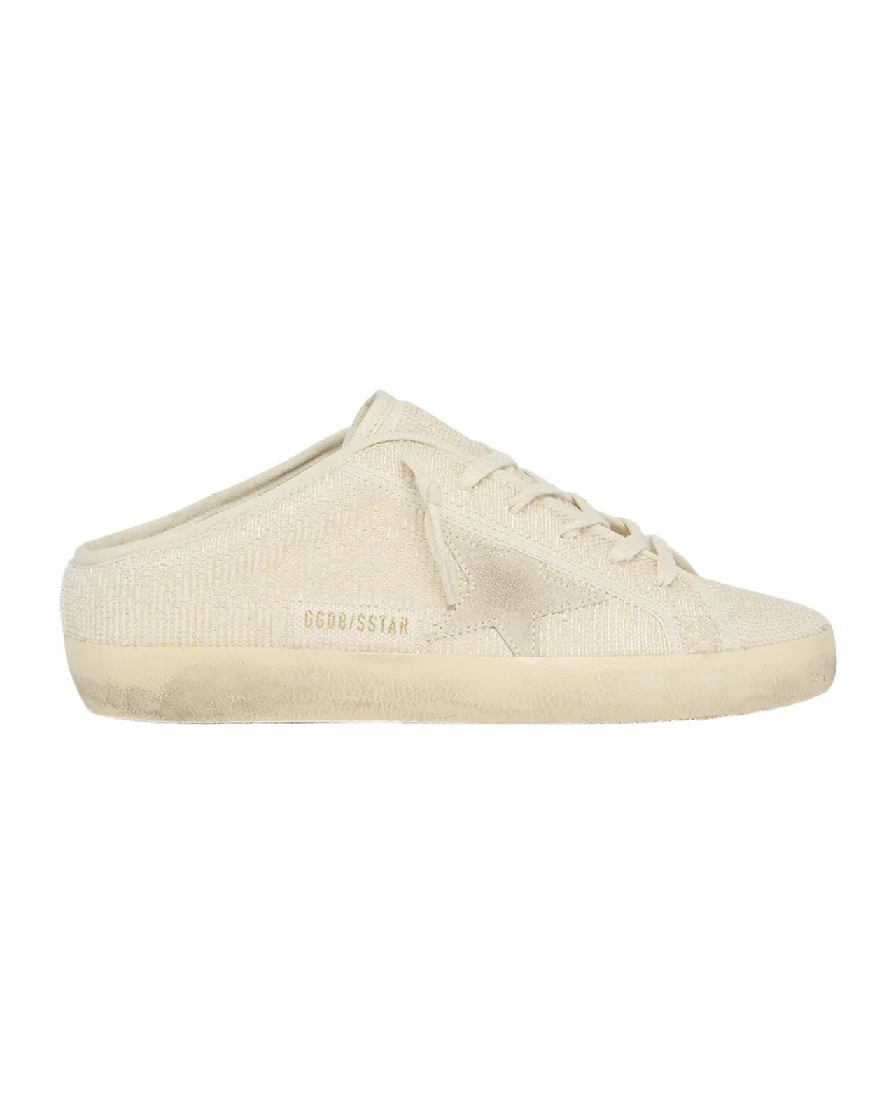Golden Goose Super-Star Sabot Beaded Suede Slide Sneakers