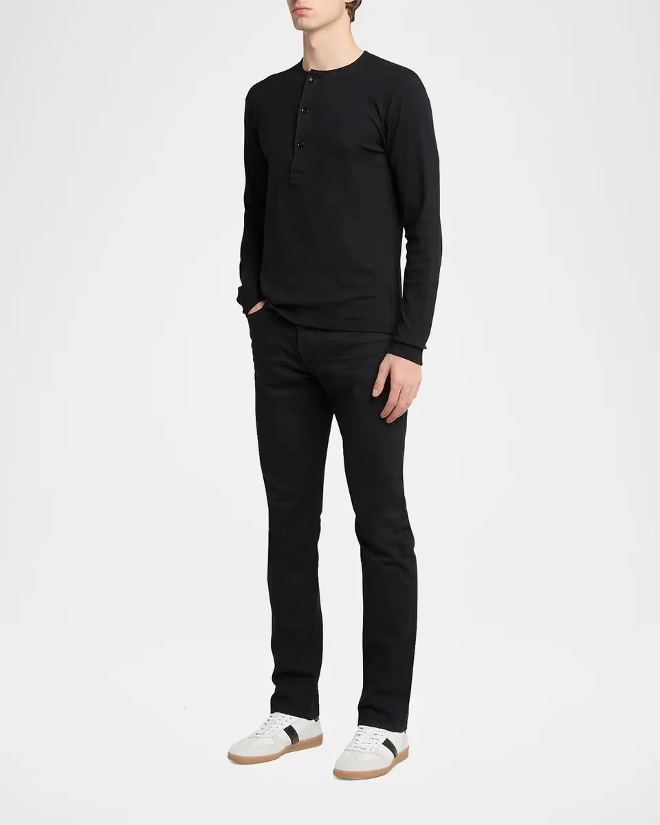 Tom Ford Men's Archer Suede and Leather Low-Top Sneakers | Thumbnail 3 Tom Ford Men's Archer Suede and Leather Low-Top Sneakers | Thumbnail 3