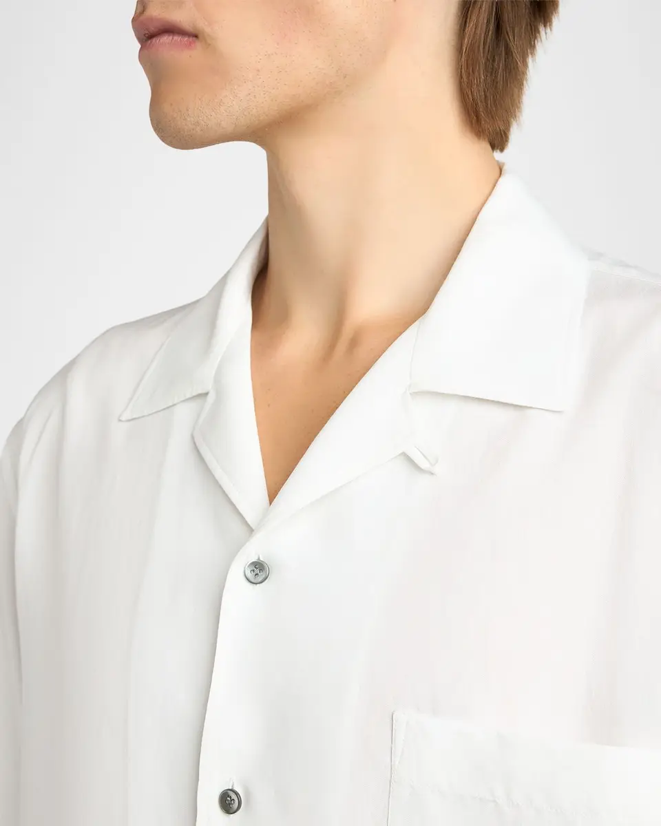 Giorgio Armani Men's Viscose and Nylon Pocket Short-Sleeve Shirt | Thumbnail 5 Giorgio Armani Men's Viscose and Nylon Pocket Short-Sleeve Shirt | Thumbnail 5