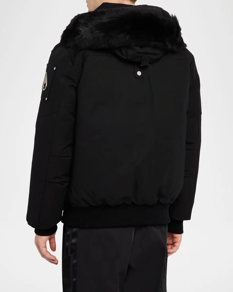 Moose Knuckles Men's Original Ballist Shearling Trim Bomber Jacket | Thumbnail 3 Moose Knuckles Men's Original Ballist Shearling Trim Bomber Jacket | Thumbnail 3