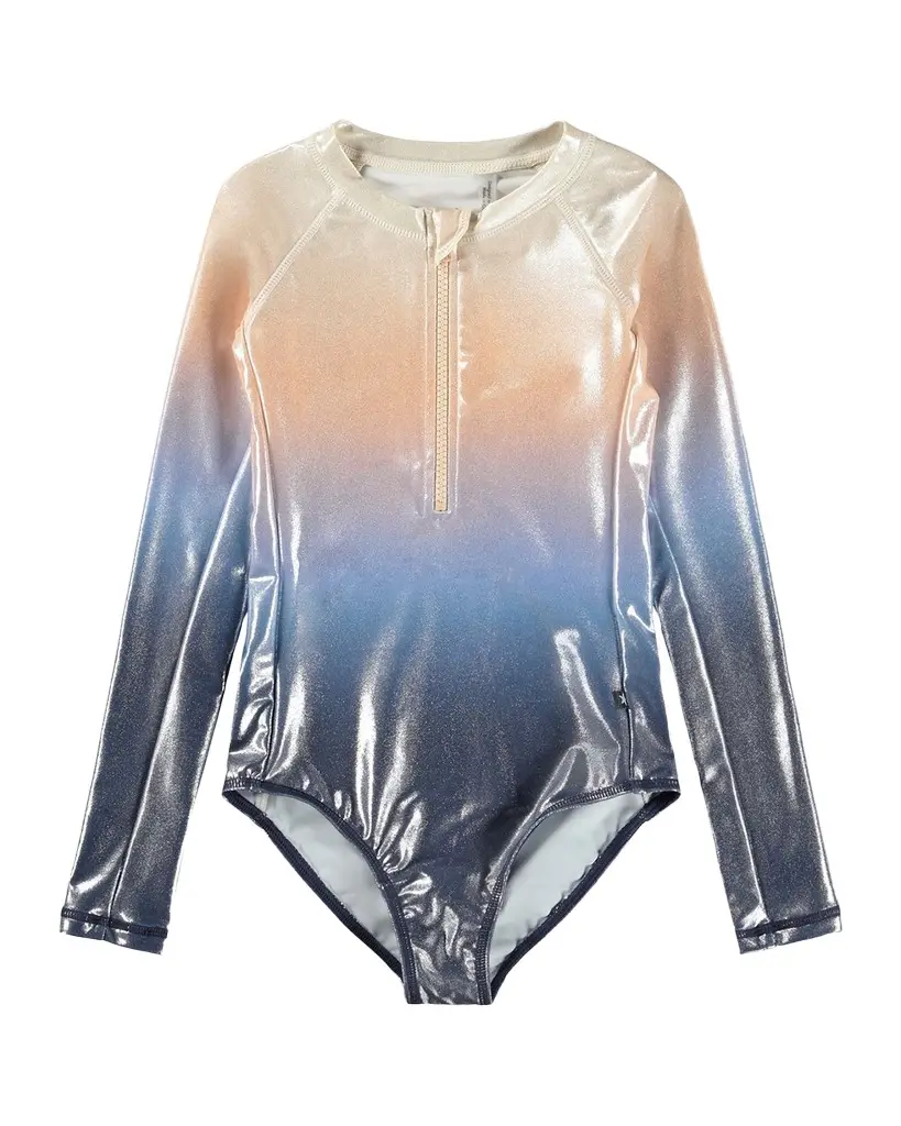 Girl's Necky Long-Sleeved One-Piece Swimsuit Girl's Necky Long-Sleeved One-Piece Swimsuit