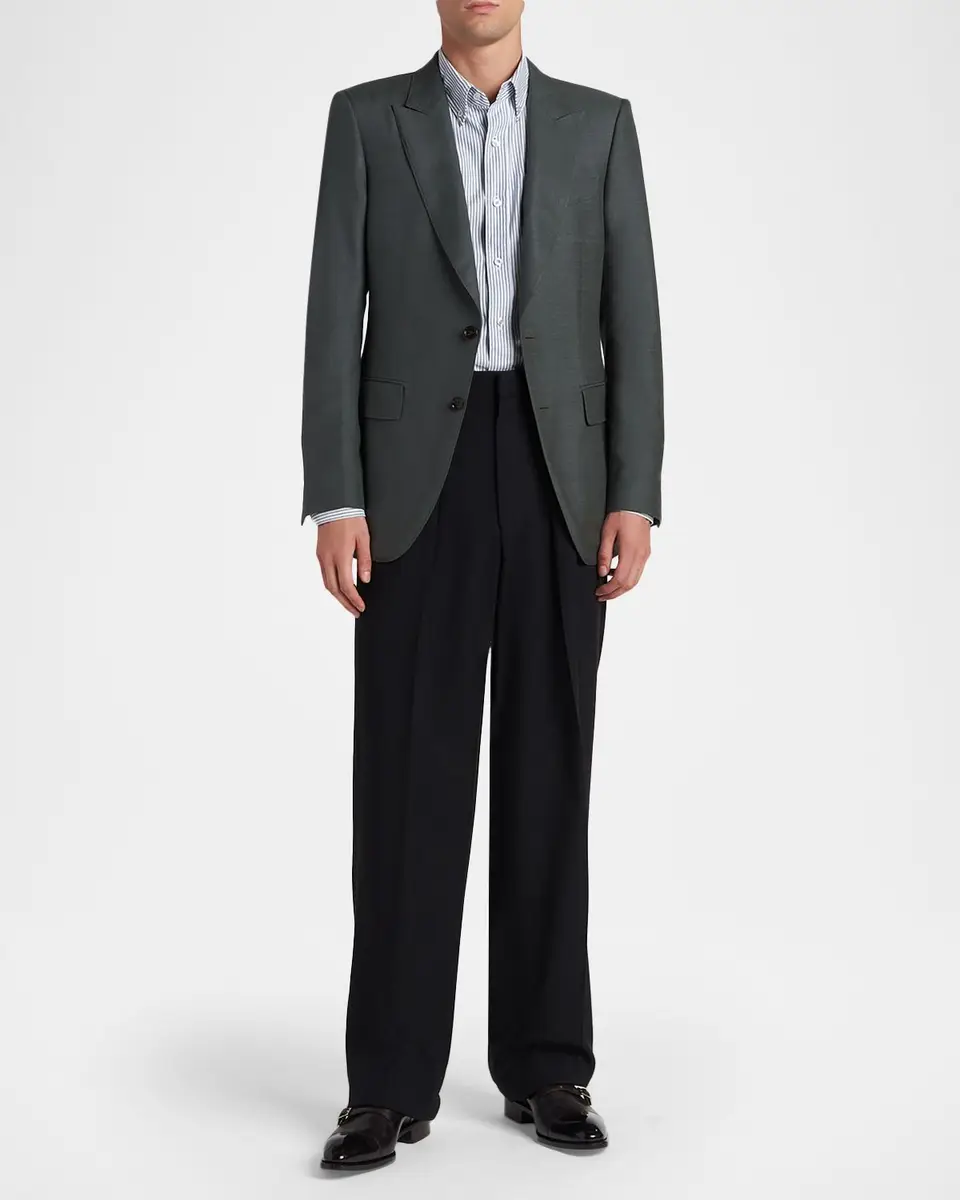 Tom Ford Men's Peak Lapel Single-Breasted Sport Coat | Thumbnail 2