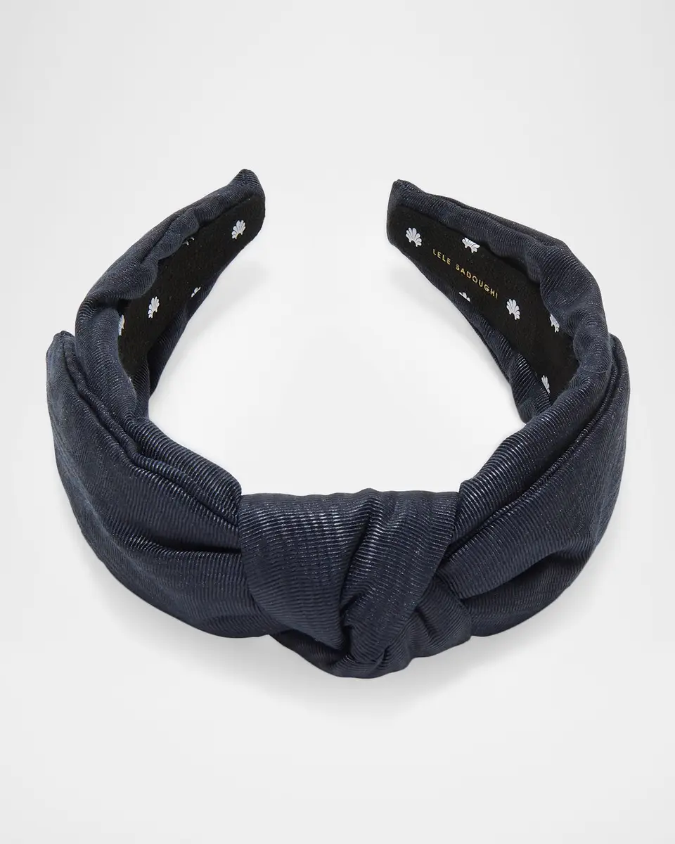 Lele Sadoughi Jet Veronica Moire Headband | Thumbnail 2