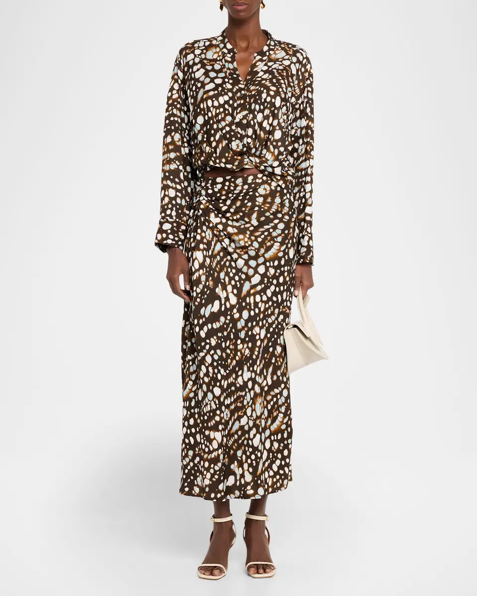 A.L.C. Jean Spotted Column Skirt | Thumbnail 2