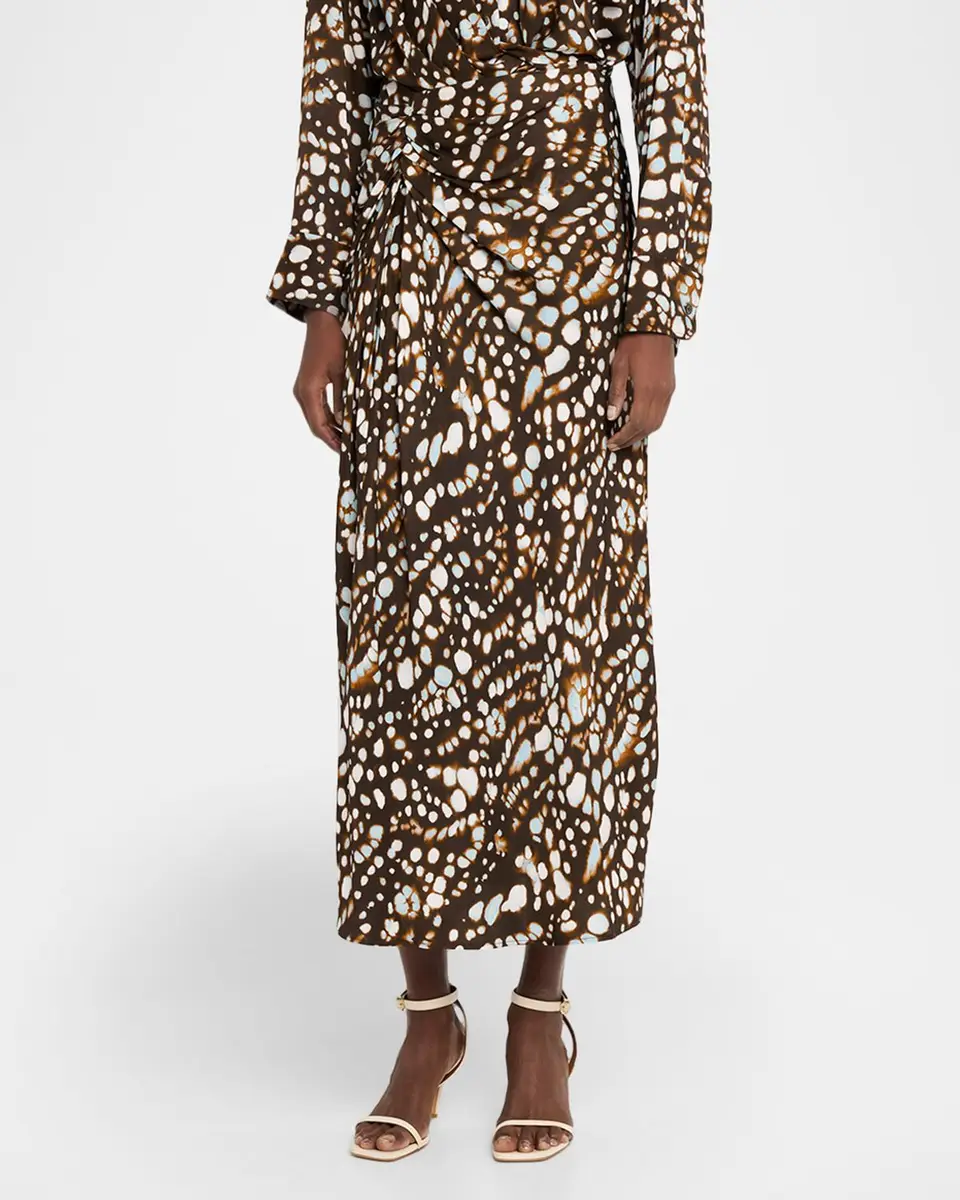 A.L.C. Jean Spotted Column Skirt | Thumbnail 4