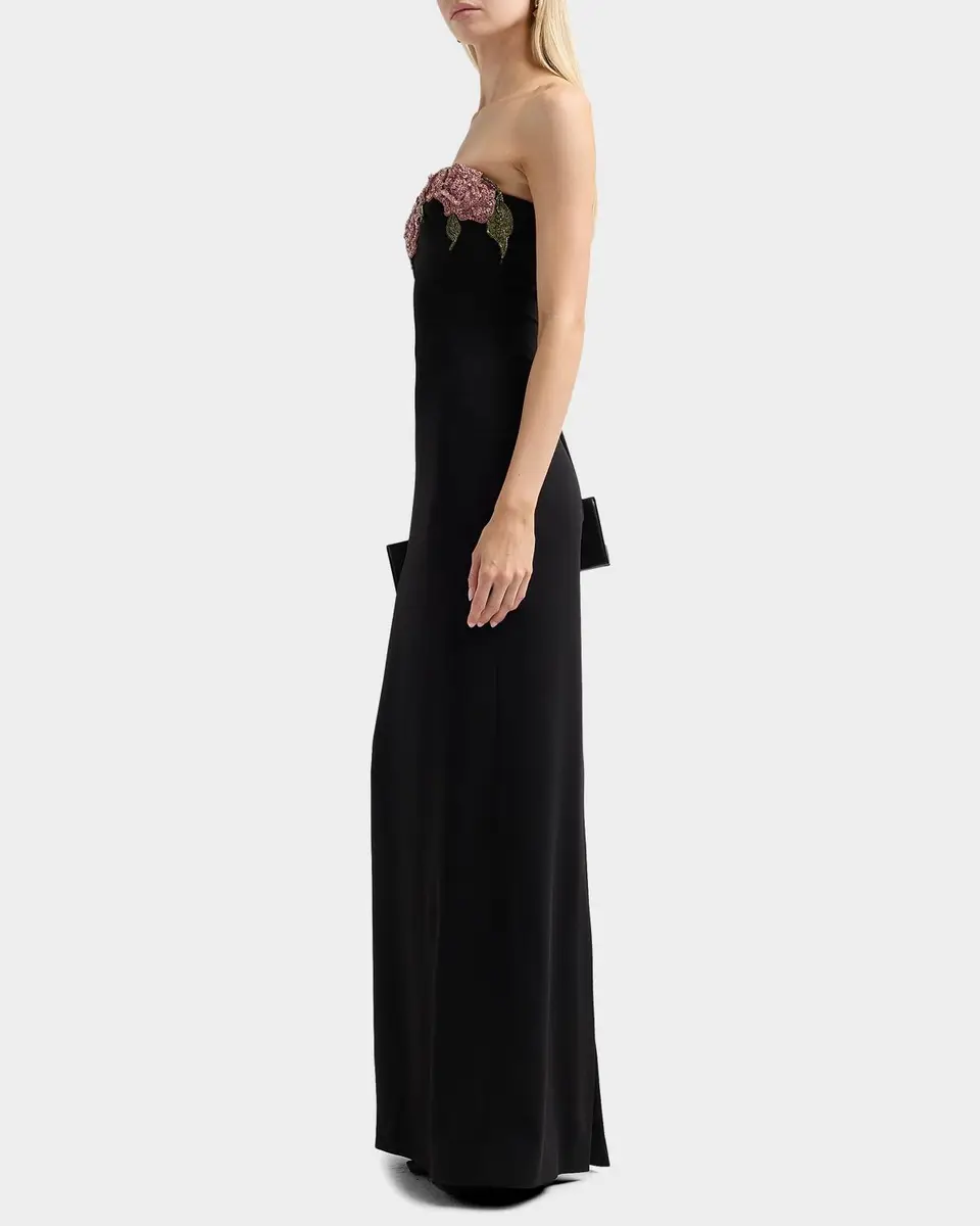 Atelier Prabal Gurung Blanca Embellished Rose Strapless Gown | Thumbnail 5 Atelier Prabal Gurung Blanca Embellished Rose Strapless Gown | Thumbnail 5