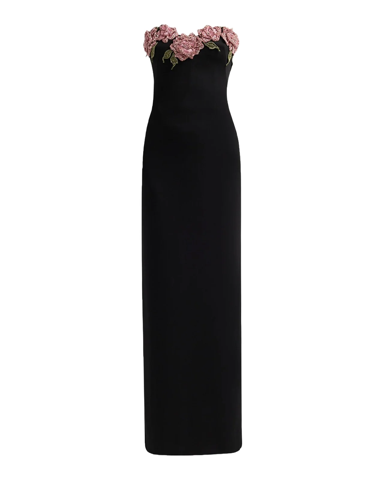 Blanca Embellished Rose Strapless Gown