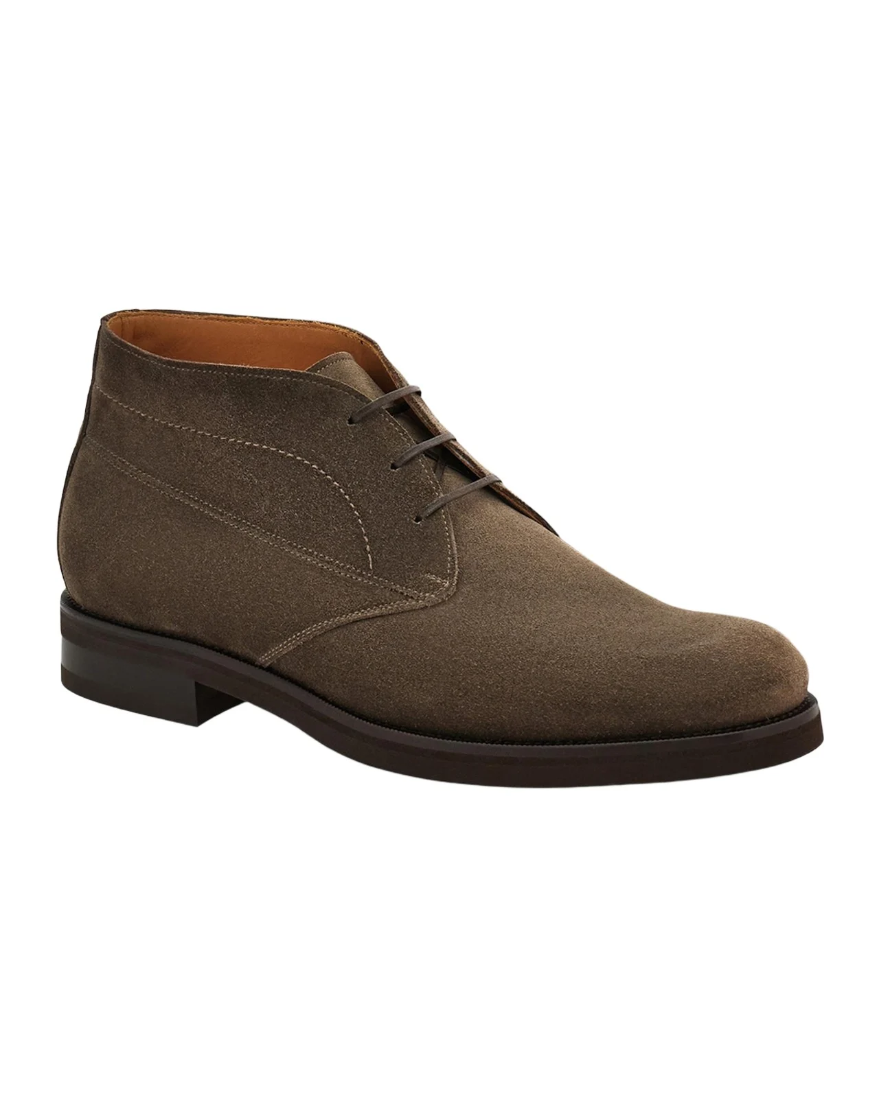 Ferragamo Men's Blake Construction Suede Desert Boots