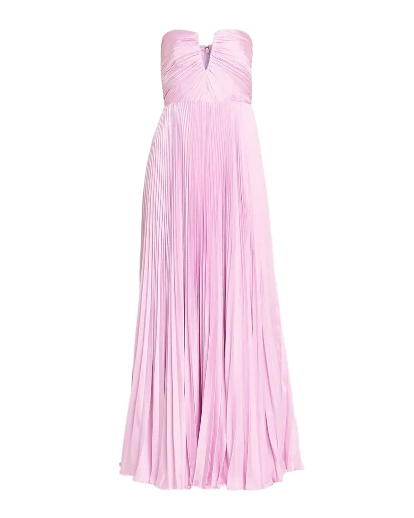 As It May Ella Strapless Pleated A-Line Gown | Image 1 As It May Ella Strapless Pleated A-Line Gown | Image 1