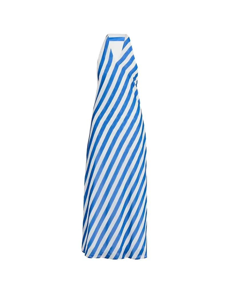 Solid & Striped The Brisa Striped Halter Maxi Dress | Image 1 Solid & Striped The Brisa Striped Halter Maxi Dress | Image 1