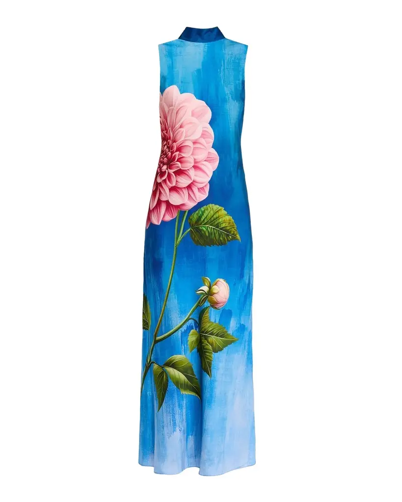 Elie Tahari The Sonja Garden Ombré Floral-Print Maxi Dress | Image 1 Elie Tahari The Sonja Garden Ombré Floral-Print Maxi Dress | Image 1