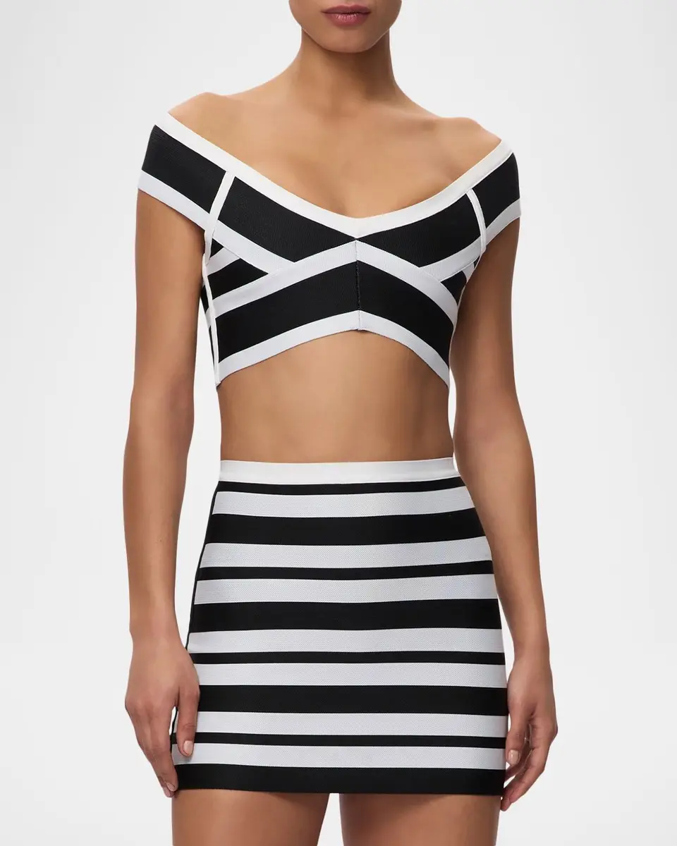 Hervé Léger The Spotlight Crop Top | Thumbnail 4 Hervé Léger The Spotlight Crop Top | Thumbnail 4