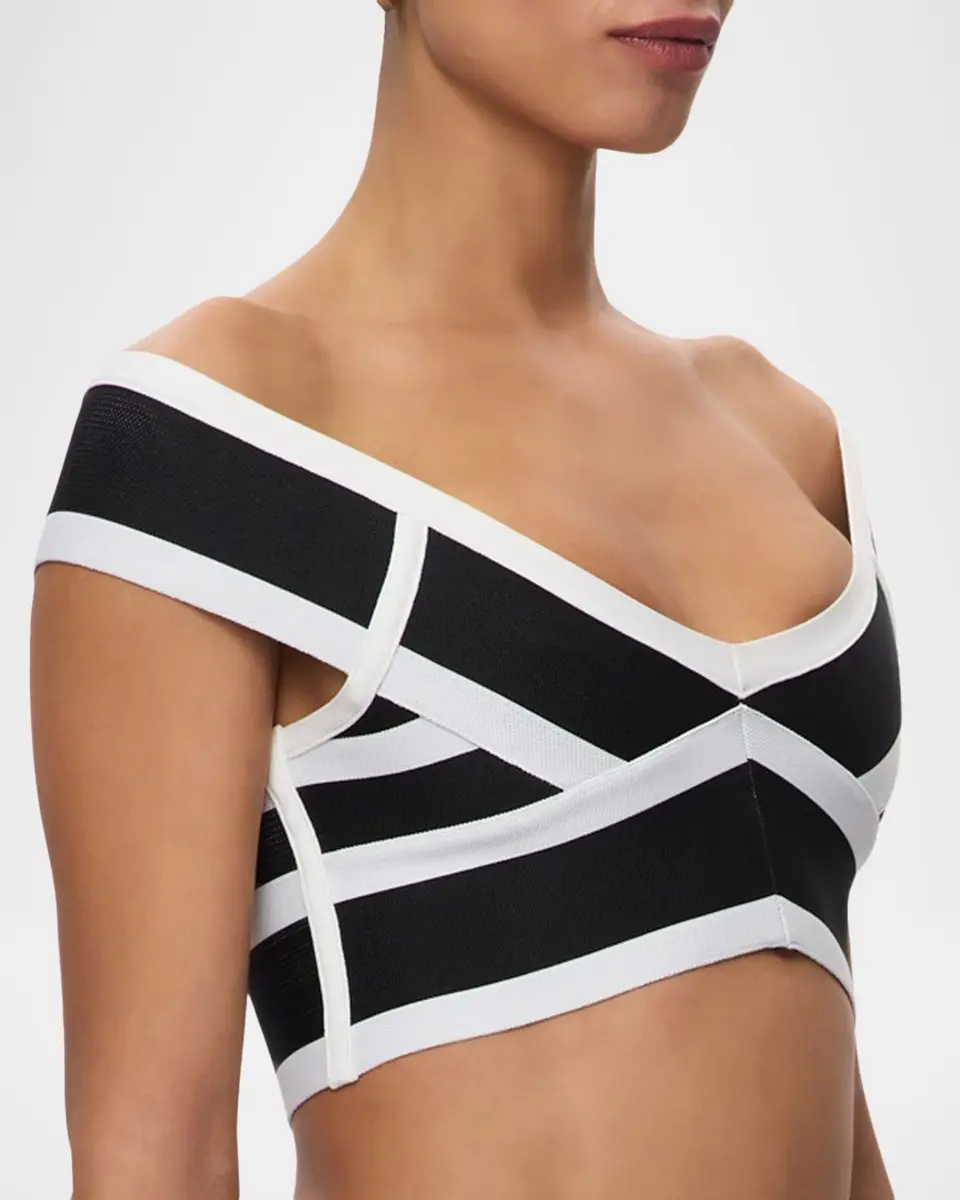 Hervé Léger The Spotlight Crop Top | Thumbnail 5 Hervé Léger The Spotlight Crop Top | Thumbnail 5