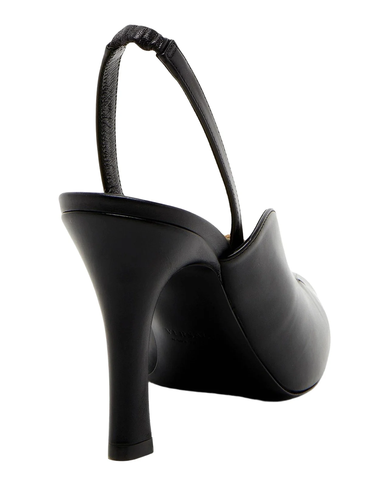 90mm La Medusa Leather Slingback Pumps